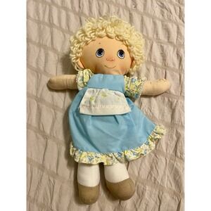 Vintage Sugar Plum Girl Rag Doll Cloth Toy Plush 1980 Amtoy Morgan Bloomers